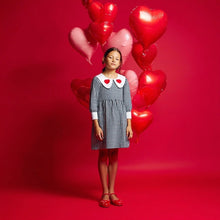 Load image in gallery viewer, Vestido Bl-Neg/Corazon Mod 1966