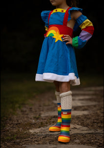 Vestido Rainbow Brite Modelo 1941