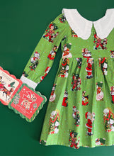 Load image in gallery viewer, Vestido Retro Christmas/Verde Mod 1966