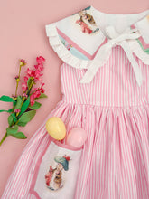Cargar imagen en el visor de la galería, Vestido Rayas Rosa/Peter Rabbit Mod 1948