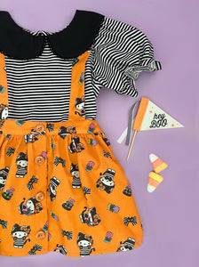 Falda y Blusa Kitty Halloween Mod 1955