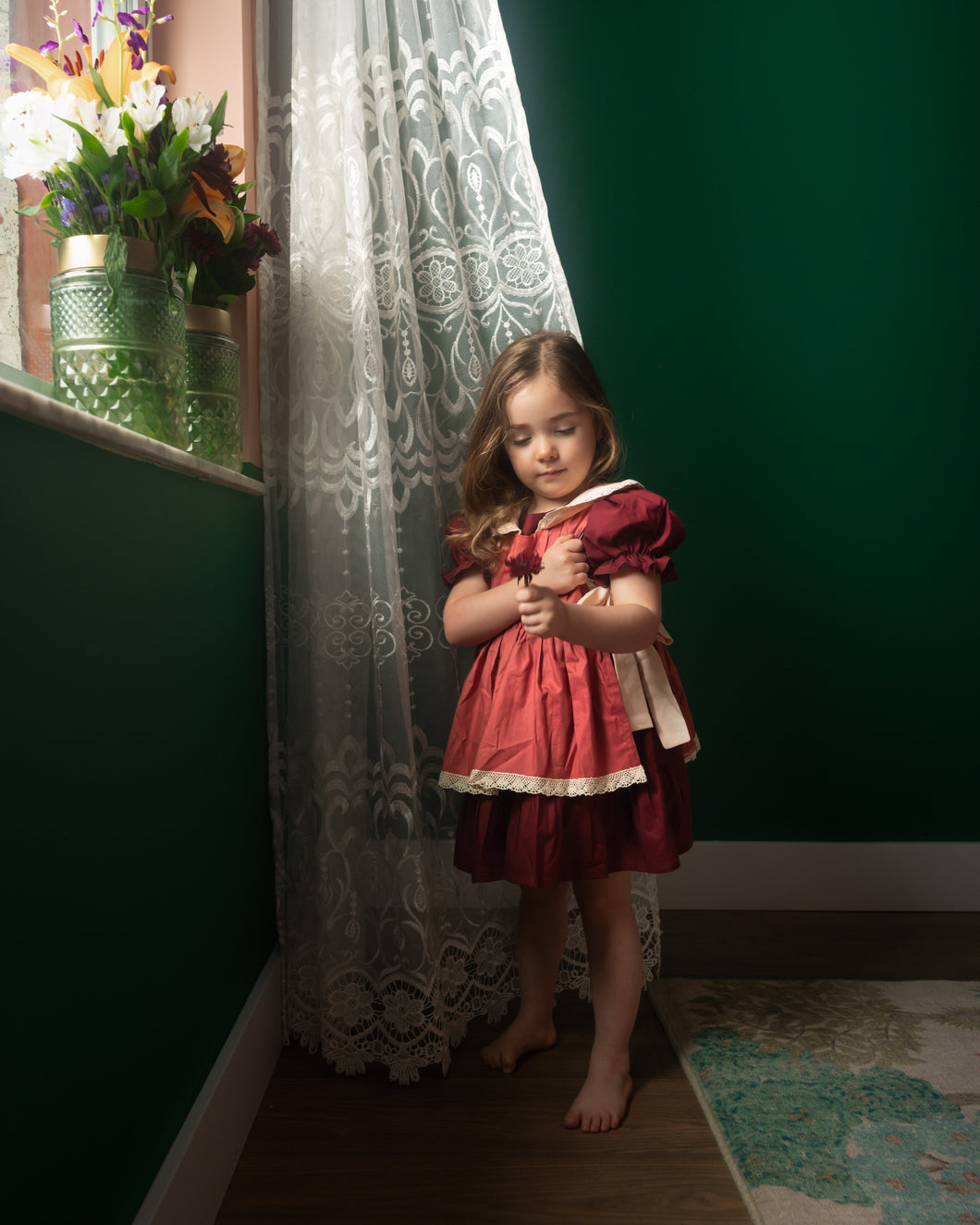 Vestido Vino/Palo de Rosa Mod 1951