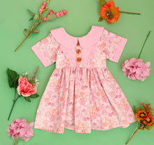 Cargar imagen en el visor de la galería, Vestido Flores Acuarela/Rosa Mod 1947
