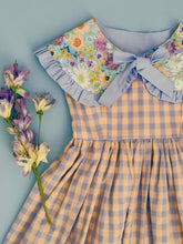 Cargar imagen en el visor de la galería, Vestido Cuadros lila/melon Mod 1948