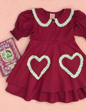 Load image in gallery viewer, Vestido Corazón/Rojo Mod 1949