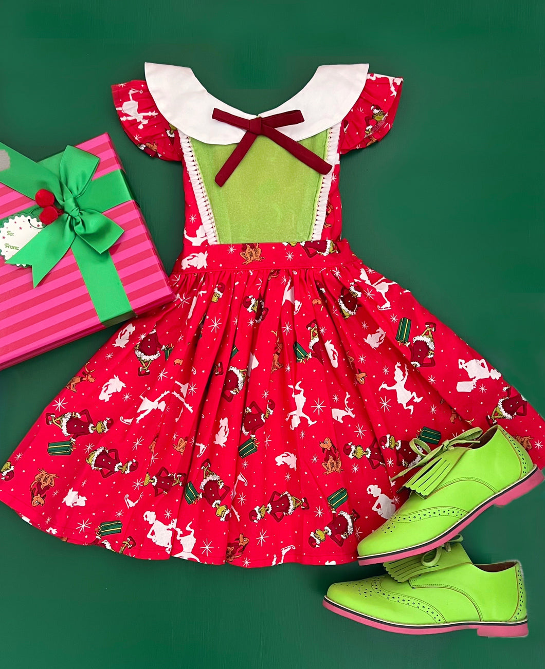 Vestido Grinch/Rojo Modelo 1946