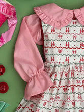 Load image in gallery viewer, Vestido Mod 1950 C/Blusa Lazos