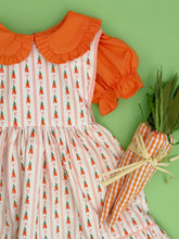 Cargar imagen en el visor de la galería, Vestido Mod 1950 C/Blusa Zanahorias