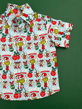 Load image in gallery viewer, Shirt M/long Grinch Squares