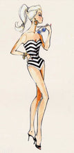Cargar imagen en el visor de la galería, Vestido Clásico Bl-Neg Mod 1952