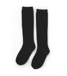 Knitted High Socks Color Black