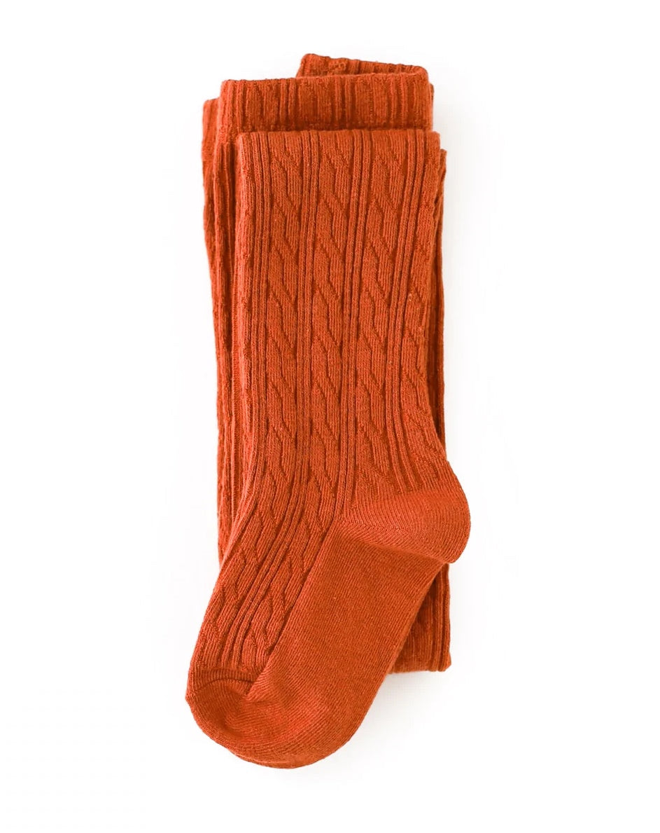 Color Persimmon knit leggings