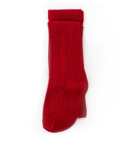 Color True Red Knit Leggings