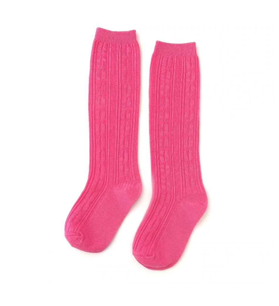 Knitted socks Color Hot Pink