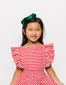 Red Striped Dress-Bl Mod 1941