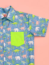 Load image in gallery viewer, Dinos/Blue-Green Shirt