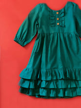 Load image in gallery viewer, Green-Blue (Teal) Dress Model 1972
