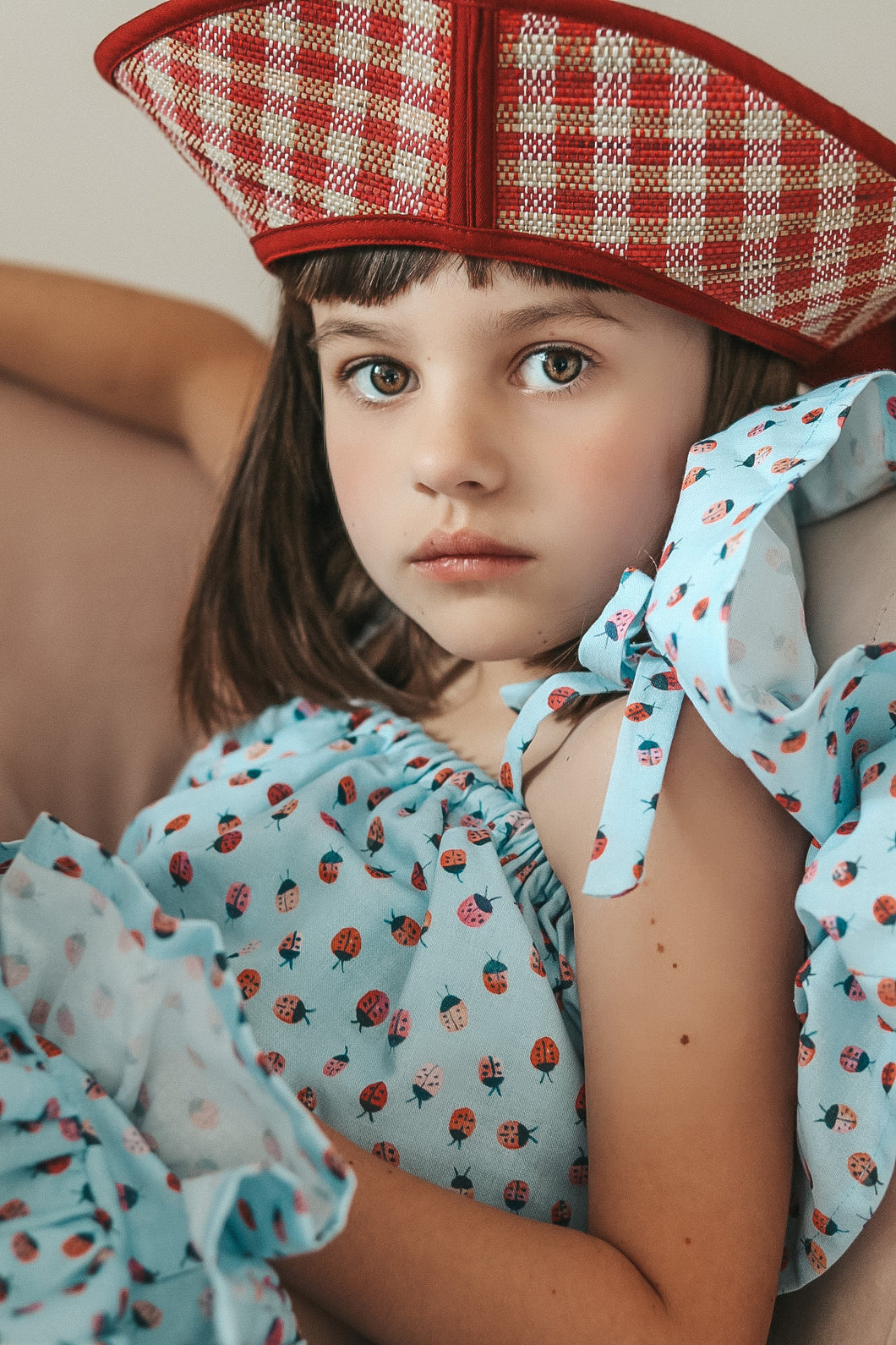 Crop Top and Skirt Ladybugs Mod 1974