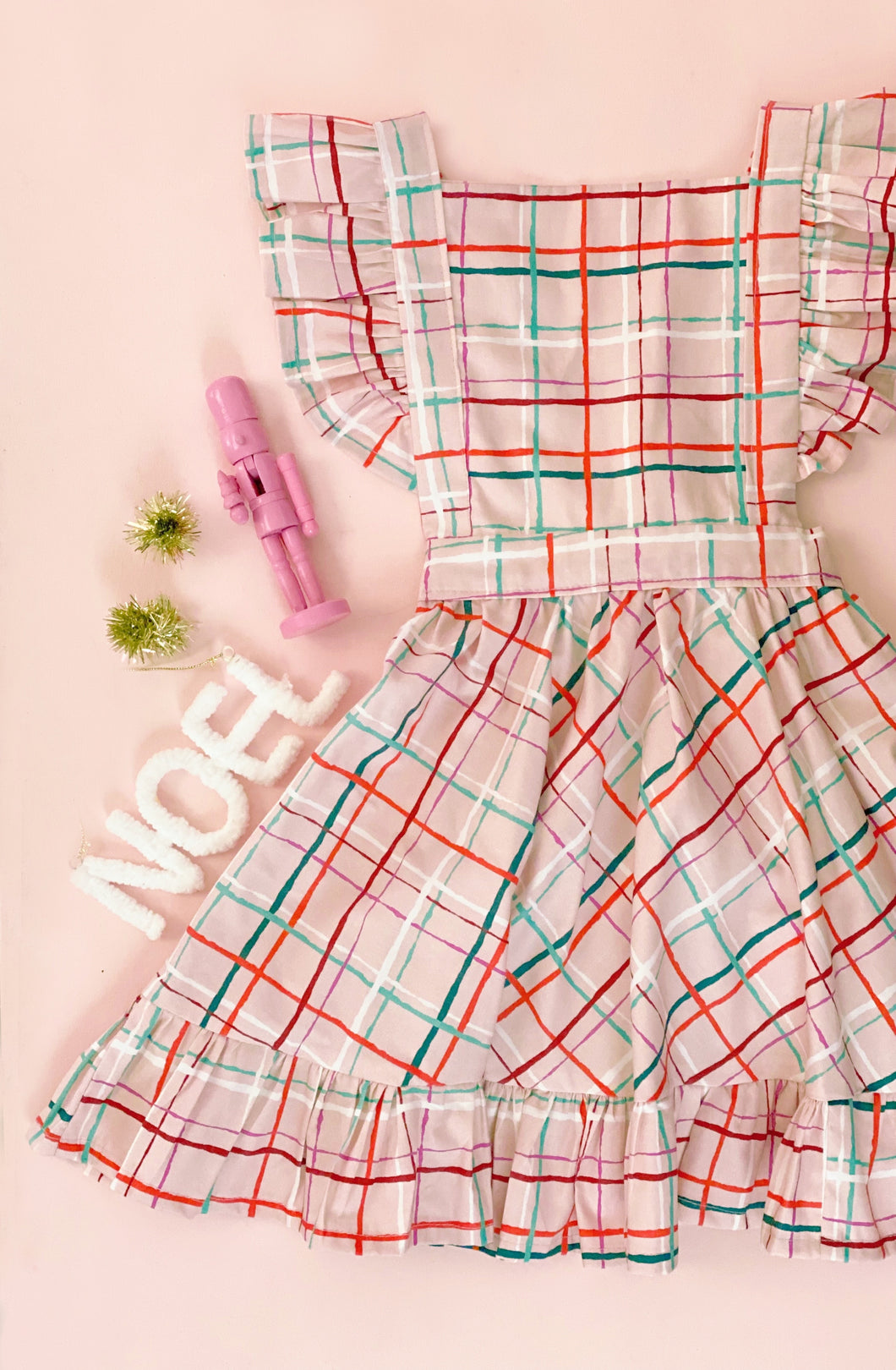 Pink Checked Dress Mod 1941