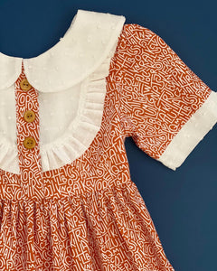 Letters/Terracotta Dress Model 1947