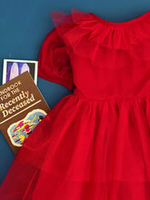 Cargar imagen en el visor de la galería, Vestido Rojo/Tul Modelo 1952
