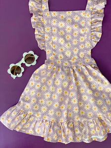 Vestido Flores Lila Mod 1941